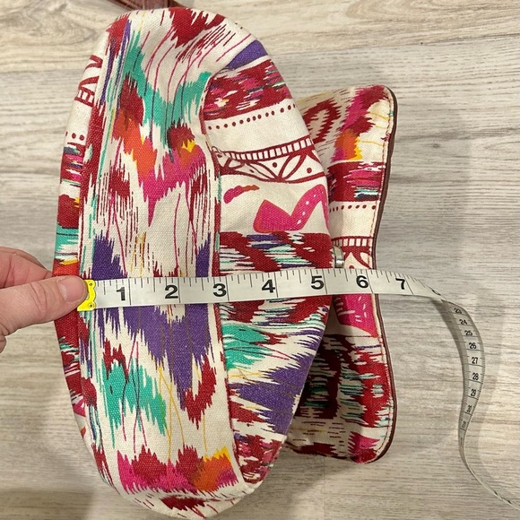 Trades Of Hope Leather Canvas Small Crossbody Purse Adjustable Strap Brown Boho - Picture 7 of 9